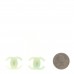 CC Resin Clip On Earrings Light Green