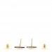 Metal Enamel CC Square Earrings Gold White Black