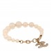 Graduated Pearl Crystal CC Bracelet Gold