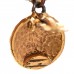 Metal CC Logo Drop Clip On Earrings Gold