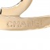 Metal CC Heart Coco In Love Hoop Earrings Gold