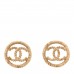 CC Round Rope Earrings Gold Gold