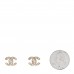 Metal Graduated Pearl Crystal CC Earrings Light Gold