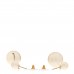 Pearl CC Chain Drop Earrings Gold