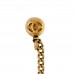 CC Drop Earrings Matte Gold