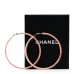 Translucent Resin Crystal Hoop Earrings Pink Multicolor