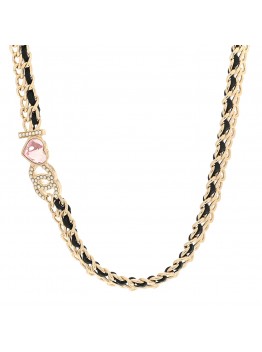 Crystal Pearl CC Choker Gold Black Gold