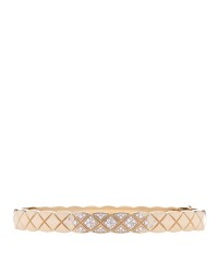 18K Yellow Gold Diamond Coco Crush Bracelet M
