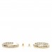 Crystal CC Hoop Earrings Gold