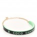 Resin Logo Choker Green Black