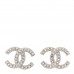 Crystal CC Coco Flapper Earrings Silver