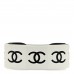 Resin CC Cuff Bracelet White Black