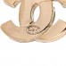 Metal Strass I Love Coco Heart Chain Climber Earrings Gold Pink