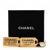 Pearl CC Tags Drop Earrings Gold