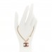 Enamel Pearl CC Bracelet Gold Red Black