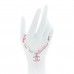 Pearl Enamel CC Bracelet Pink