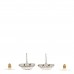 Pearl Crystal CC Heart Earrings Silver