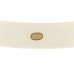 Resin Crystal CC Bangle Bracelet White