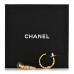 Metal Strass Crystal Star CC Hoop Earrings Gold