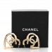 Metal CC Heart Coco In Love Hoop Earrings Gold