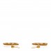 CC Drop Earrings Matte Gold