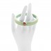 Resin Lucite CC Bangle Bracelet Green