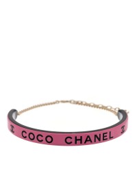 Resin Logo Choker Pink Black