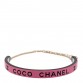 Resin Logo Choker Pink Black