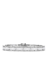 18K White Gold Diamond Ceramic Ultra Bracelet White