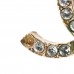 Crystal CC Drop Earrings Gold