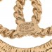 CC Round Rope Earrings Gold Gold
