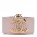 Iridescent Calfskin CC Wide Cuff M Lilac