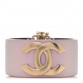Iridescent Calfskin CC Wide Cuff M Lilac