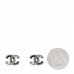 Ruthenium Crystal CC Earrings Black