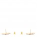 Crystal CC Earrings Black Gold