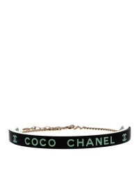 Resin Logo Choker Green Black