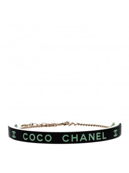 Resin Logo Choker Green Black