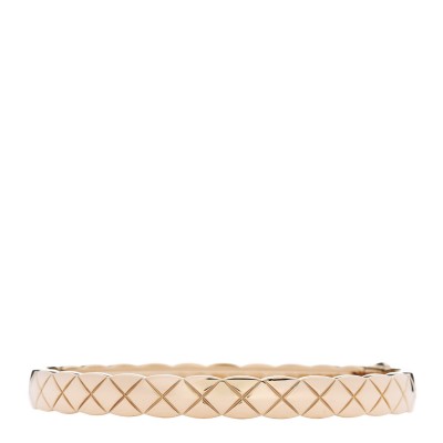 18K Beige Gold Coco Crush Bangle Bracelet M