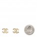 Pearl Crystal CC Earrings Light Gold