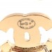 Metal Crystal CC Rope Hoop Earrings Gold