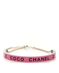Resin Logo Choker Pink Black