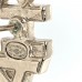 Crystal Cha-Nel Logo Earrings Gold