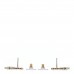 Crystal CC Sergeant Chanel Earrings Gold