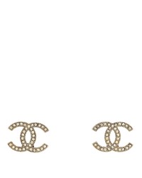 Crystal Mini Timeless CC Earrings Silver