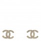 Crystal Mini Timeless CC Earrings Silver