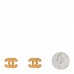 CC Chain Earrings Matte Gold