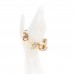 Pearl Crystal CC Bow Bracelet Gold