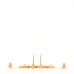 Resin Along The Nile CC Earrings Gold Black