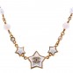 Metal Pearl Crystal CC Star Gold Pearly White