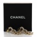 Metal Crystal CC Hoop Drop Earrings Gold